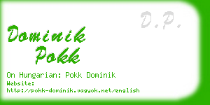 dominik pokk business card